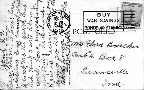 Postcard - April 22, 1943